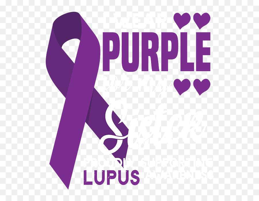Lupus Awareness Wear Purple For My Sister Womenu0027s Tank Top - Girly Png,Lupus Icon