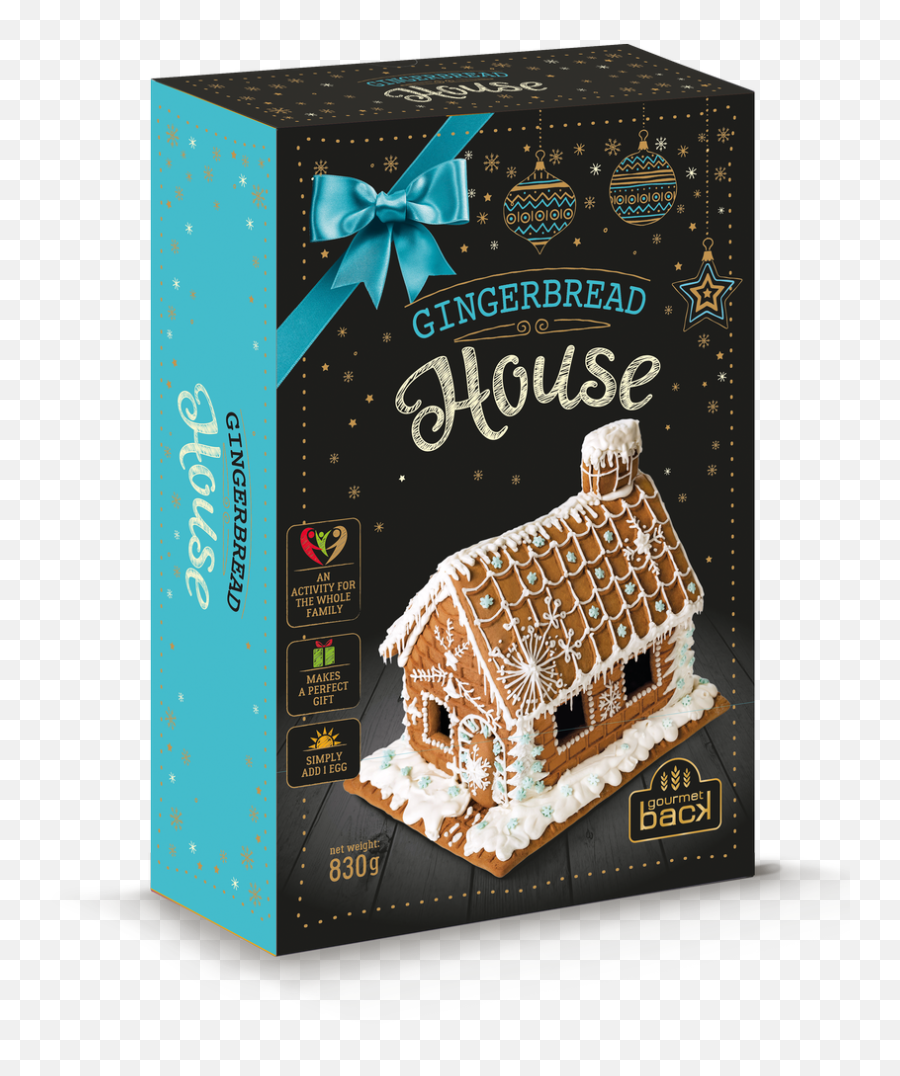 Make Your Own Gingerbread House Kit - Gourmet Back Gingerbread House Png,Gingerbread House Icon