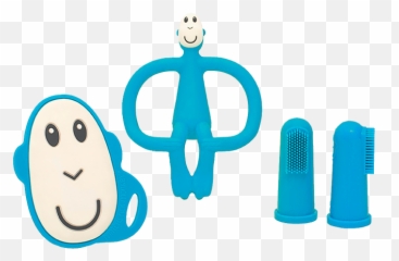 Blue Teething Starter Set U2013 Matchstick Monkey - png