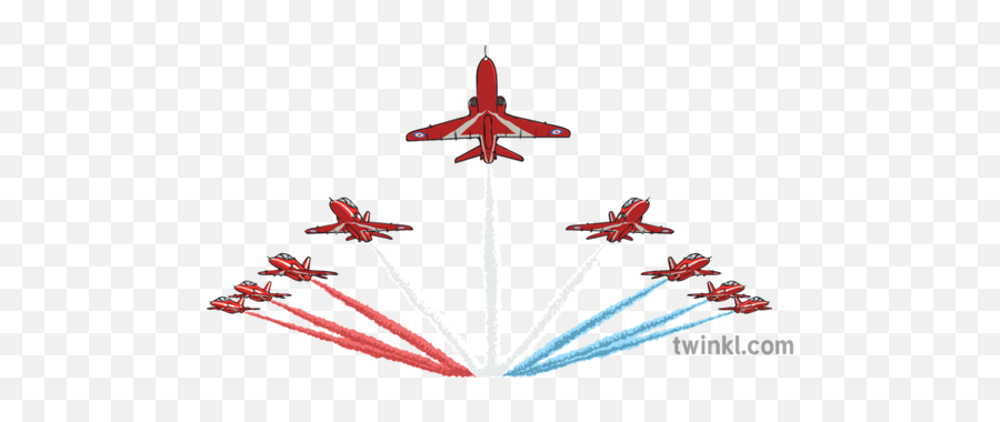 The Red Arrows Illustration - Twinkl Red Arrows Jet Png,Red Arrow Png Transparent
