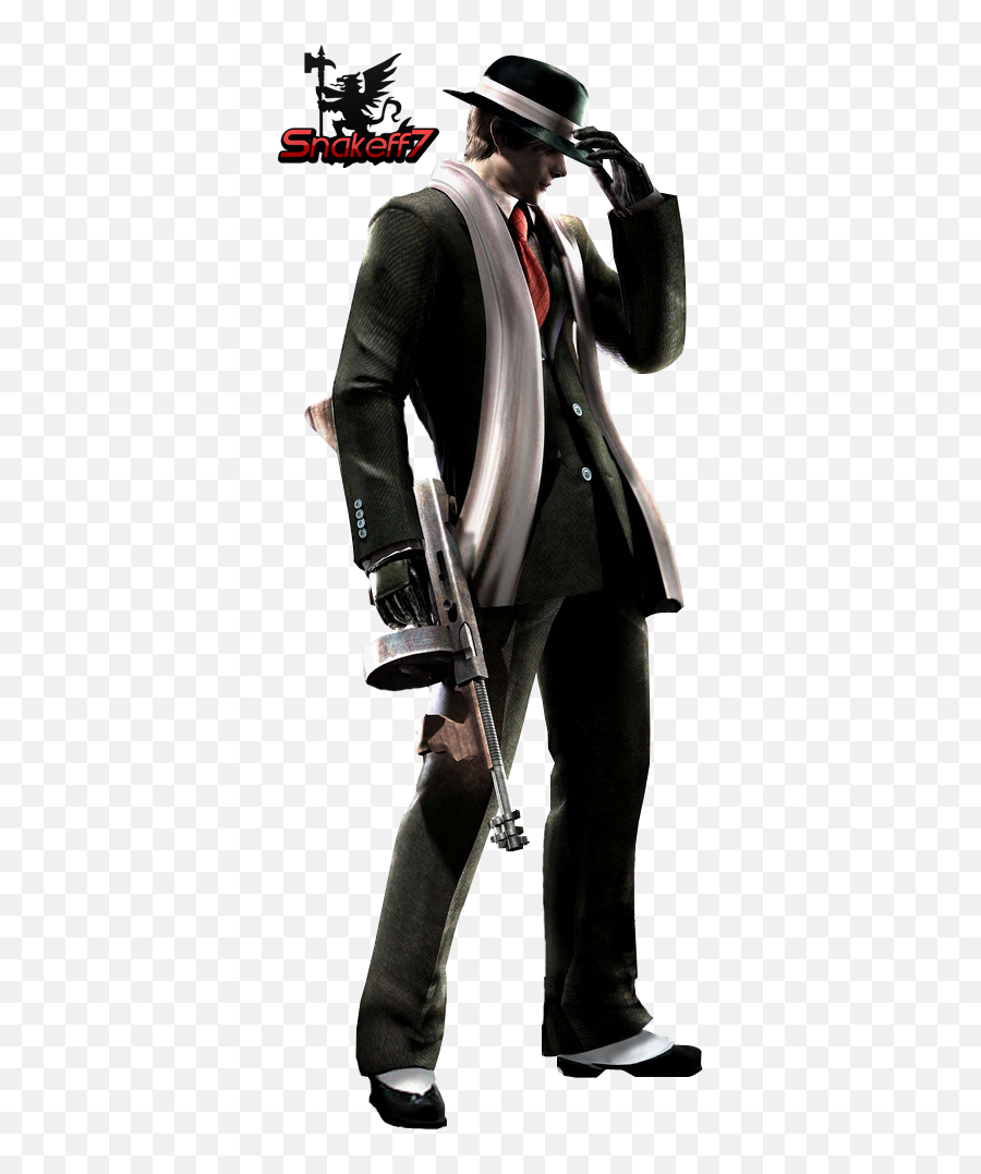 Gangster Png Hd - Resident Evil 4 Chicago Typewriter,Gangster Png