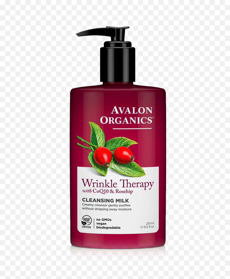 Wrinkle Therapy Cleansing Milk Avalon Organics Png