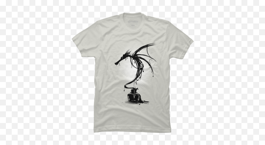 Best Dragon T Shirts Tanks And Hoodies Design By Humans - T Shirt Design Black Ink Png,Black Shirt Template Png