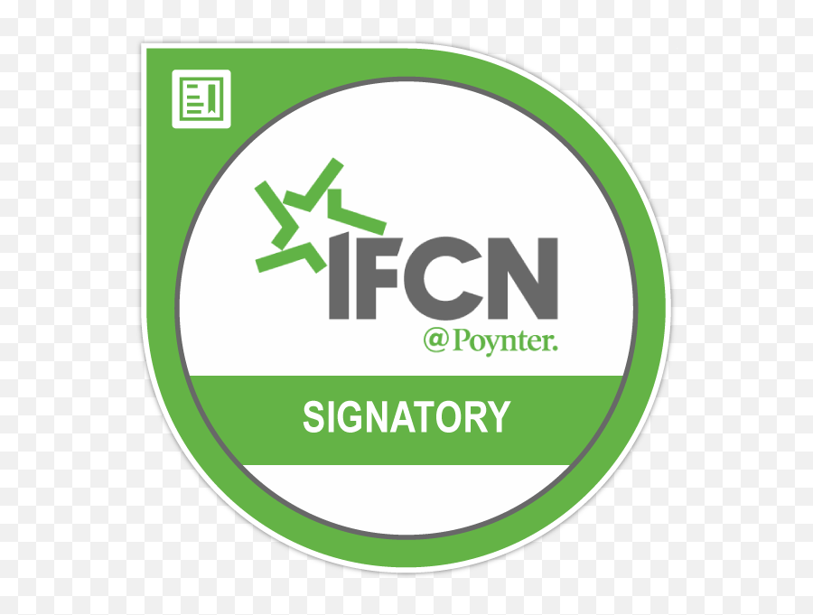 Ifcn Fact - Checkersu0027 Code Of Principles Signatory Acclaim Sign Png,Checkers Png