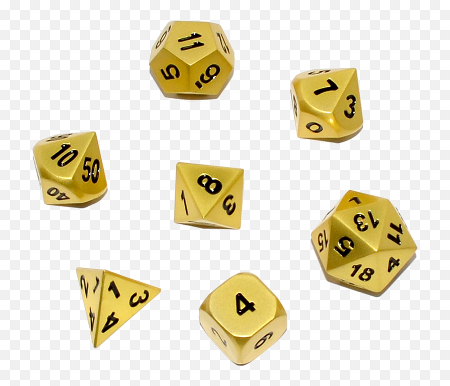 Download Hd Cthulhus Gold Solid Metal - Transparent Dice Png,Dnd Dice Png