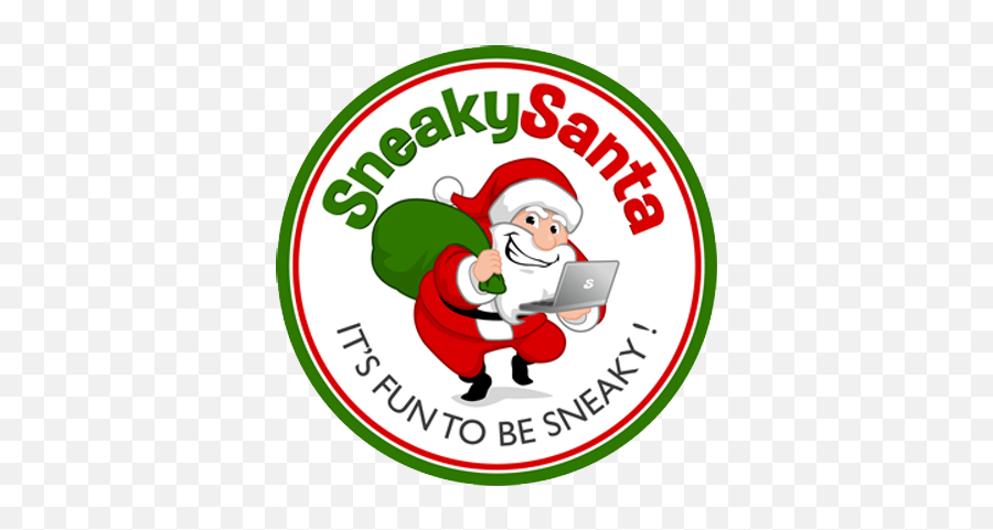 Sneaky Santa Clipart Png - Secret Santa,Santa Clipart Png