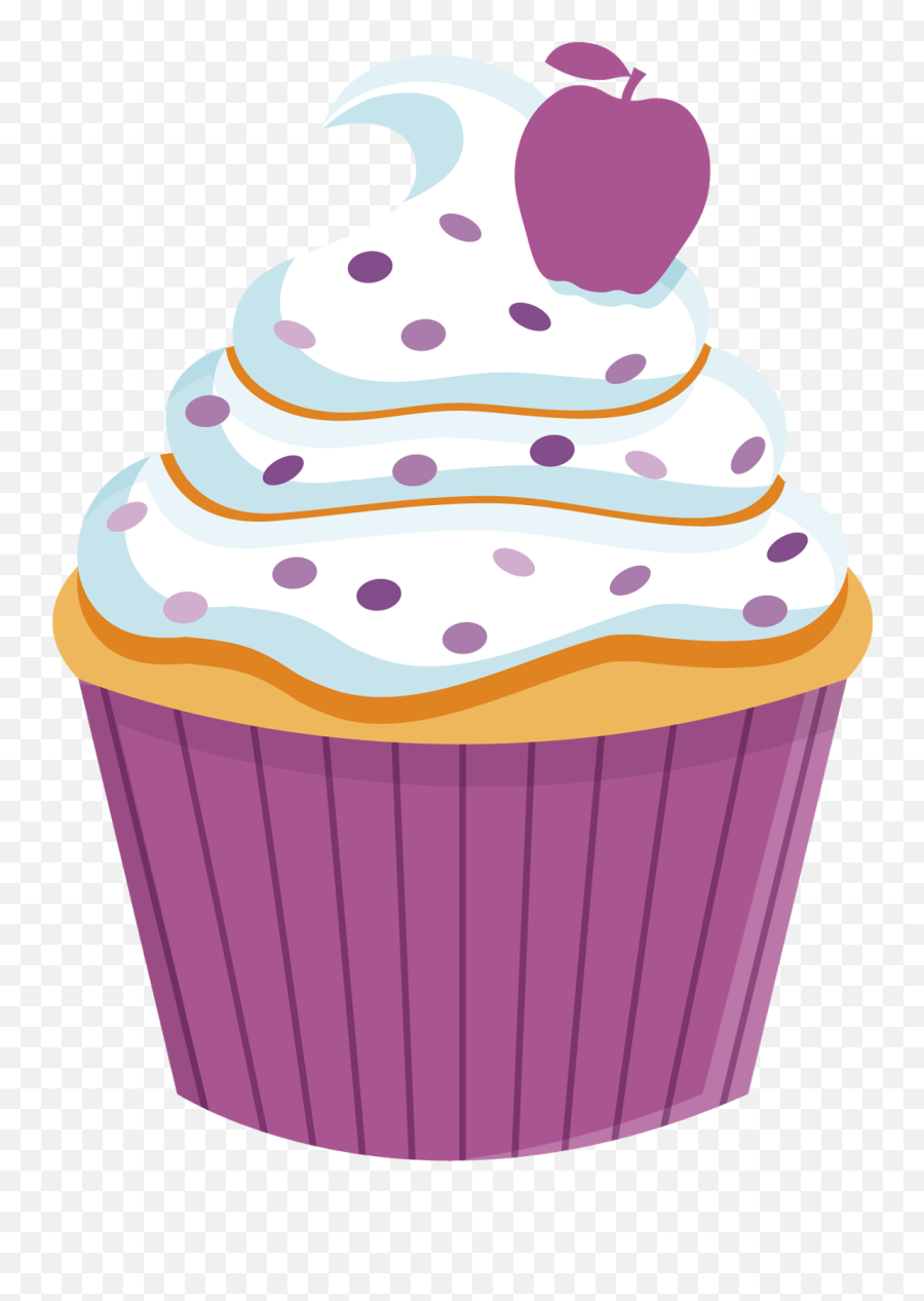 Rainbow Birthday Clipart - Cupcake Png,Cupcake Png