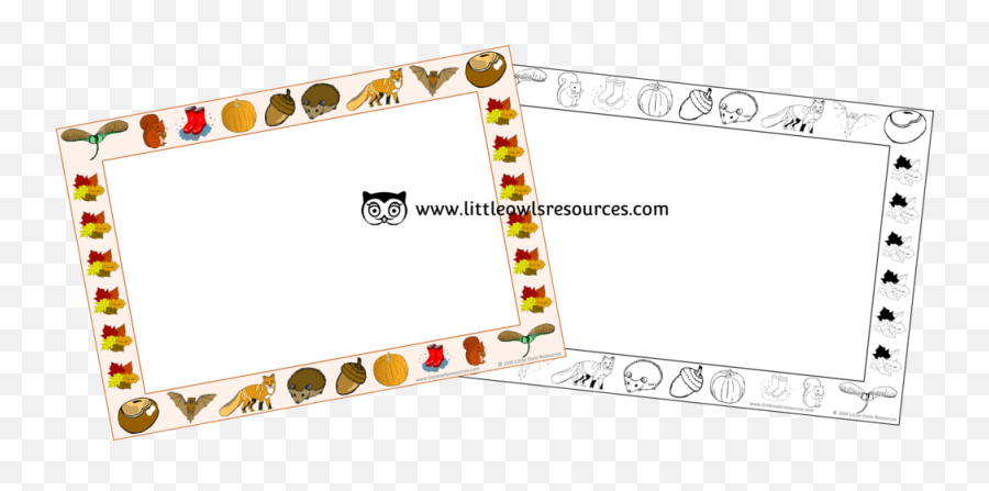 Free Autumn Season Topicweather Printable Early Yearsey Png Fall Border Transparent