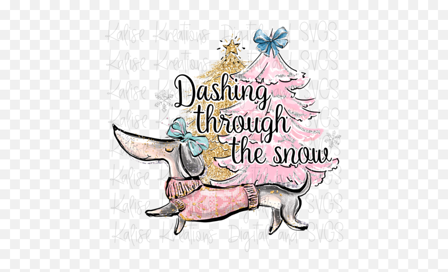 Dog Designs U2013 Kalise Kreations - Illustration Png,Dachshund Png