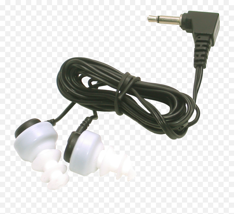 Dual Mini Earbud With Flexible Eartips - Williams Sound Cable Png,Earbuds Transparent Background