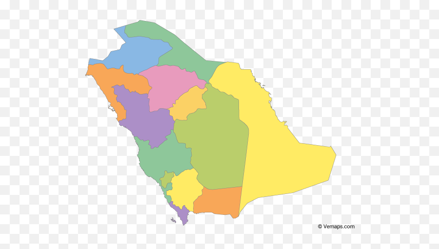 Vector Maps Of Saudi Arabia Free - Vector Map Of Saudi Arabia Free Png,World Map Png