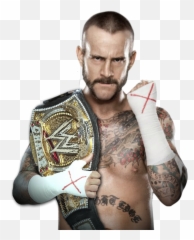 Download Cm Punk Png - Wwe Champion Full Size PNG
