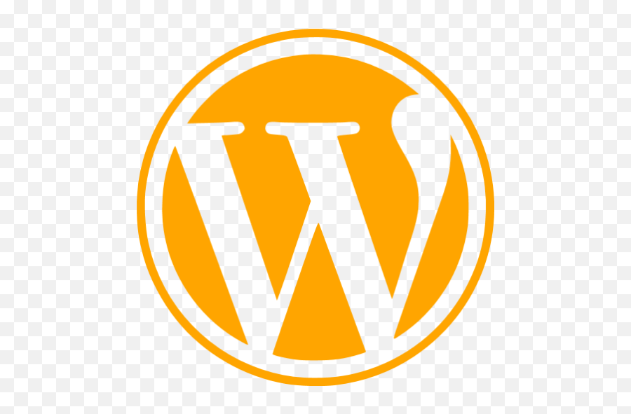 Free Orange Site Logo Icons - Wordpress Logo Gif Transparent Png,Wordpress Logo Transparent