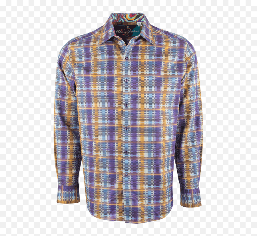 Robert Graham Nasir Purple Shirt - Plaid Png,Purple Shirt Png