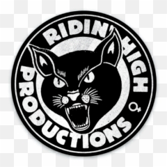 Ridinu0027 High Prod Panther Logo Sticker - Cartoon Png,Black Panther Logo