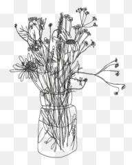 Free Flower Drawing Transparent Background Download - Aesthetic Png