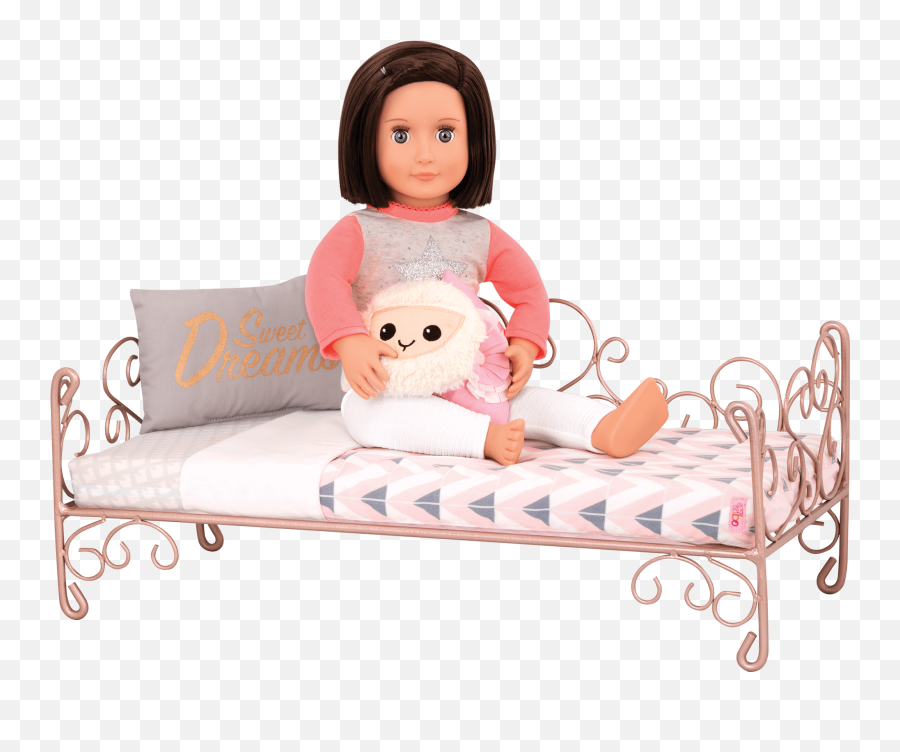 Sweet Dreams Scrollwork Bed For 18 - Inch Dolls Our Generation Our Generation In Bed Png,Scrollwork Png