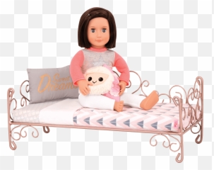 Sweet Dreams Scrollwork Bed For 18 - Inch Dolls Our Generation Our Generation In Bed Png,Scrollwork Png