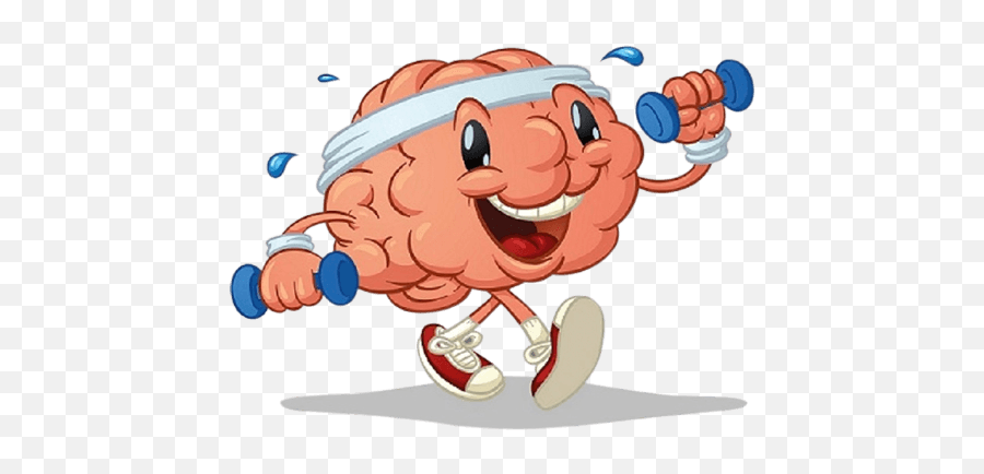 Brain Training 101 - Brain Working Out Png,Cartoon Brain Png