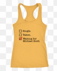 Waiting For Michael Scott - Womenu0027s Bee Tank Top Png,Michael Scott Png