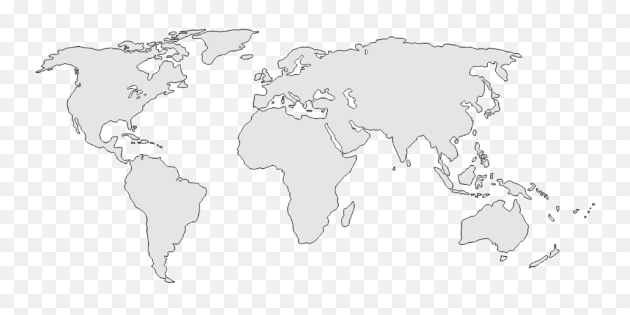 Hand drawn world map. Freehand world map sketch on white background. |  CanStock