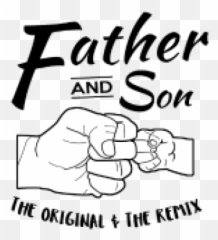 Clipart Art Images - Father And Son Fist Bump png