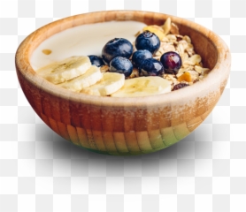 Download Background Porridge Oatmeal - Granola Yoghurt Banana Blueberries Png,Oatmeal Png