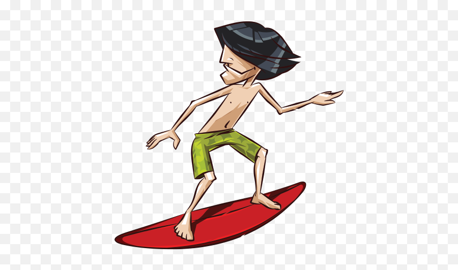 Cartoon Surfing Royalty - Cartoon Surfer Png,Surfing Png