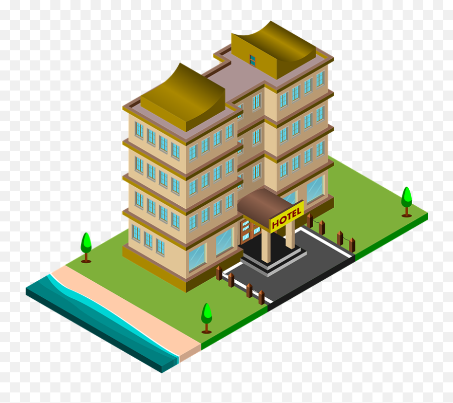 Hotel 3d Sea - Hotel Icon Isometric Png,Hotel Png