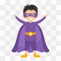 Available In Svg Png Eps Ai Icon - Cartoon Kid Superheroes