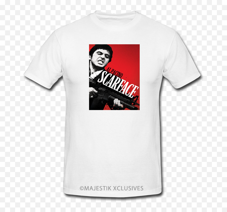 Scarface Al Pacino Movie T Shirt - Diego Garcia T Shirts Png,Scarface Png