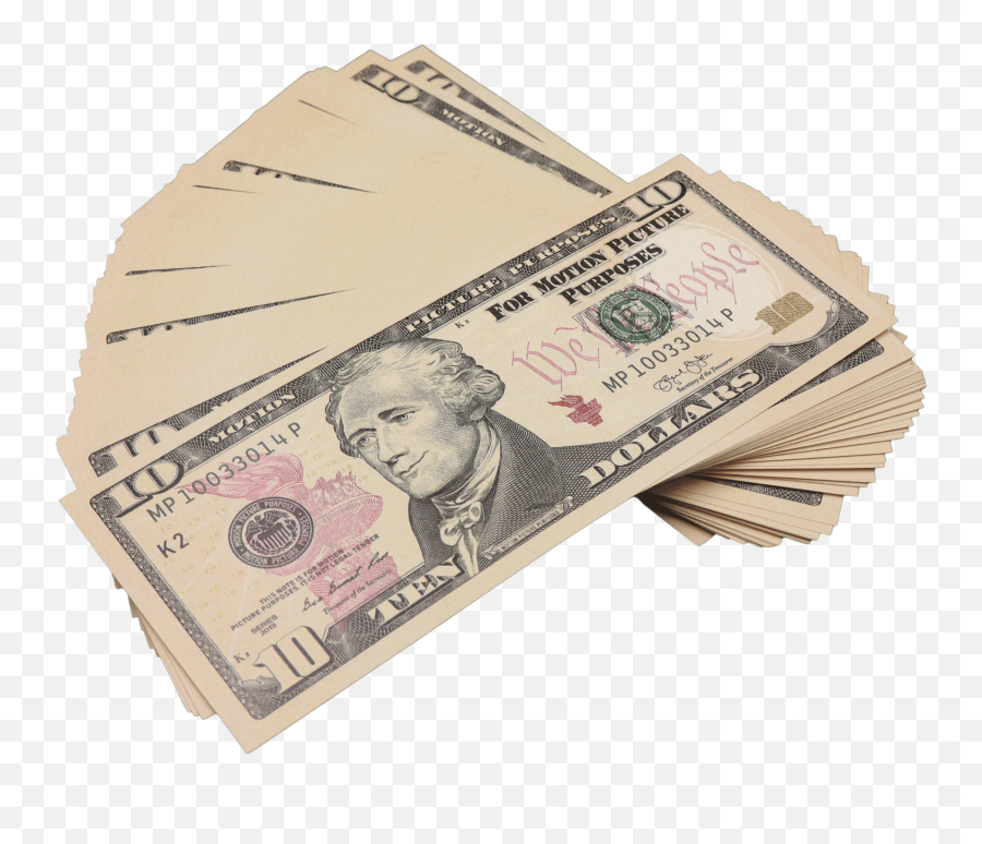 1000 New Series Full Print Prop Money Stack And 50 Similar - In 10 Dollar Bills Png,Money Stack Png