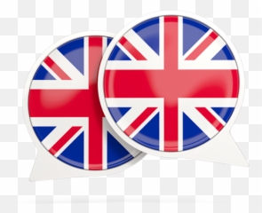 Round Chat Icon Illustration Of Flag United Kingdom - Flag Button Uk png