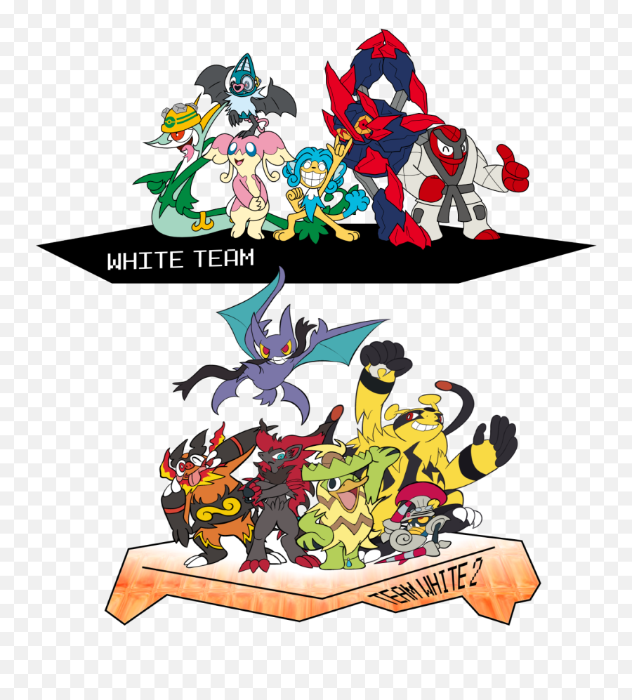 Pokémon Teams White U0026 2 By Pinkfairy - Fur Affinity Pokemon White 2 Team Png,Pokemon Black 2 Logo