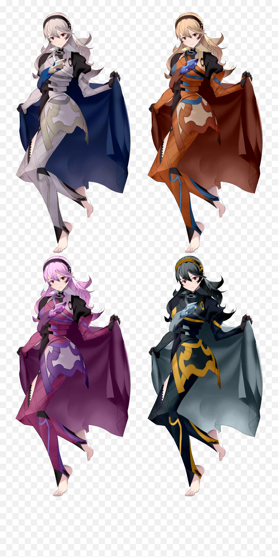 Default Corrin Smash 4 Palette Swaps - Corrin Fire Emblem Heroes Png,Corrin Png