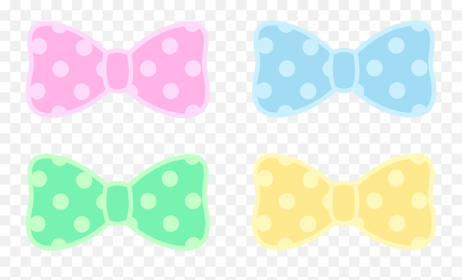 Bow Tie Clipart Clip Art Packbaby Pink - Polka Pink Bow Tie Polka Dot Clipart Png,Tie Clipart Png