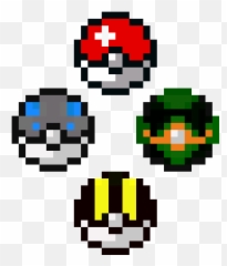 Pokéballs Pixel Art Maker - 8 Bit Pokeball Png,Pokeballs Png