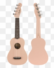 Fender Venice Soprano Ukulele 2018 Shell Pink - Walnut Fb Daphne Blue png