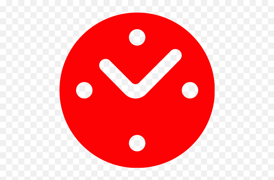 Red Clock 9 Icon - Red Clock Icon Transparent Png,Red Clock Icon