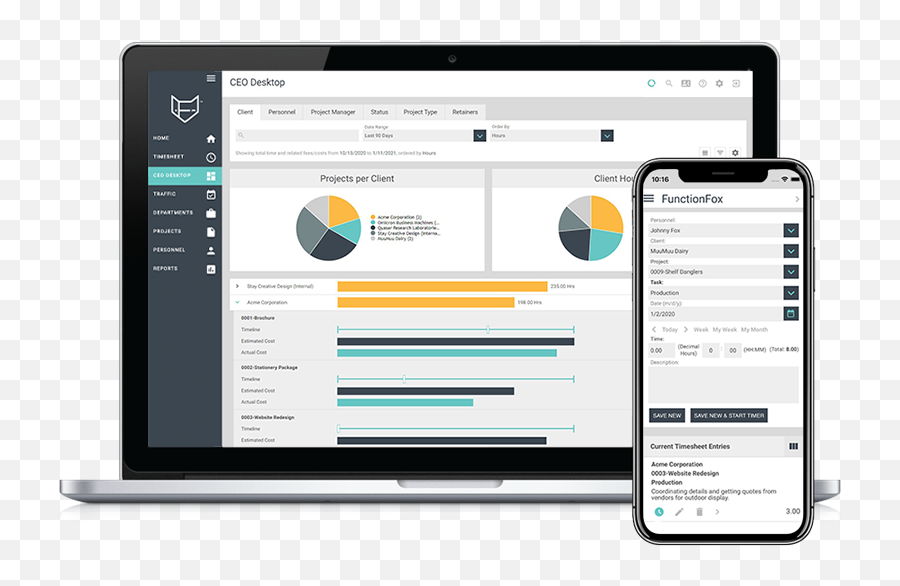 Time U0026 Expense Tracking Software Functionfox - Technology Applications Png,Timesheet Icon