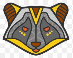 Racoon Indigenous Wildlife Tribal - Art png