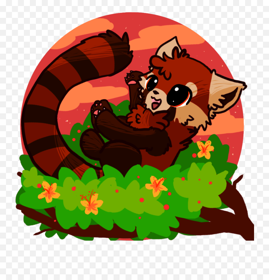 Download Hd Drawn Red Panda Wallpaper - Cute Drawings Of Red Cute Red Panda Drawing Png,Cute Panda Png
