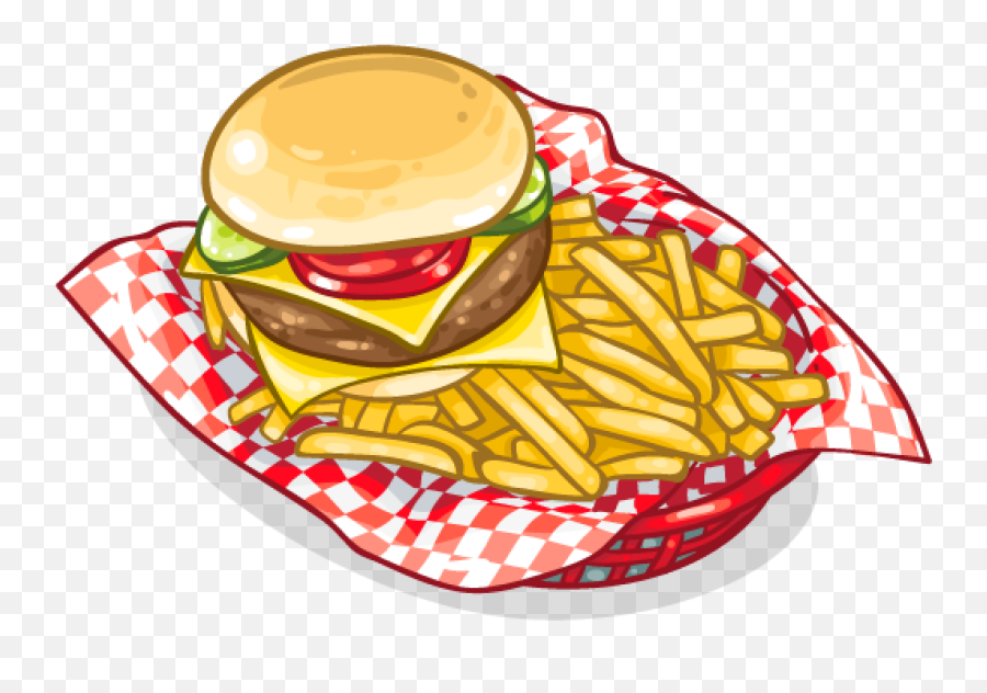 Transparent Burger And Fries Clipart - Burger And Fries Clipart Png,Burger Transparent