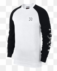Jordan Sport Dna Menu0027s Fleece Crew U0027blackmultiu0027 - Full Sleeve png