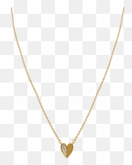 Half Heart Necklace - Solid png