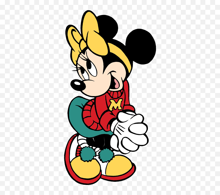 Download Red Minnie Mouse Png - Coloring Sheet Minnie Mouse Minnie Mouse Cheerleader Clipart,Minnie Mouse Png