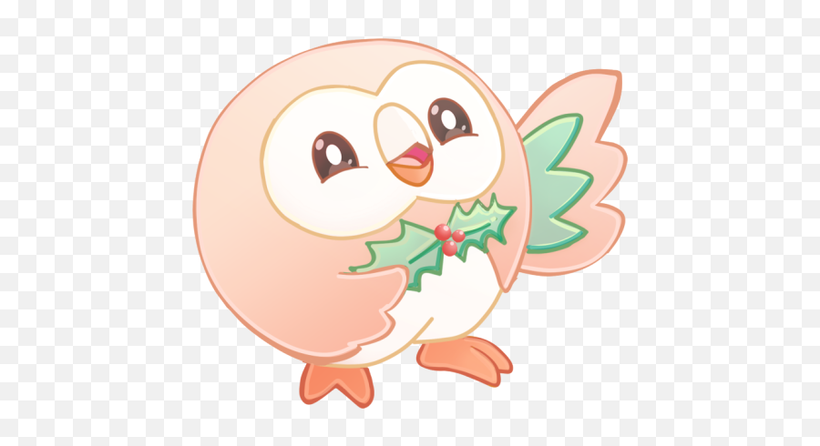 Download Christmas Rowlet - Christmas Rowlet Png,Totodile Png