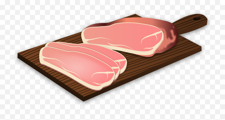 Free Png Ham Images Transparent - Cutting Board Slice Of Meat Clipart,Cutting Board Png