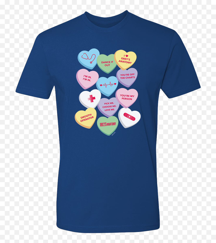 Greyu0027s Anatomy Gifts U0026 Merchandise Shop Hulu Official - Candy Hearts Shirt Png,Candy Crush Icon Meanings