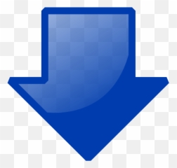 Down Arrow Clipart - Suggest Blue Transparent Background png